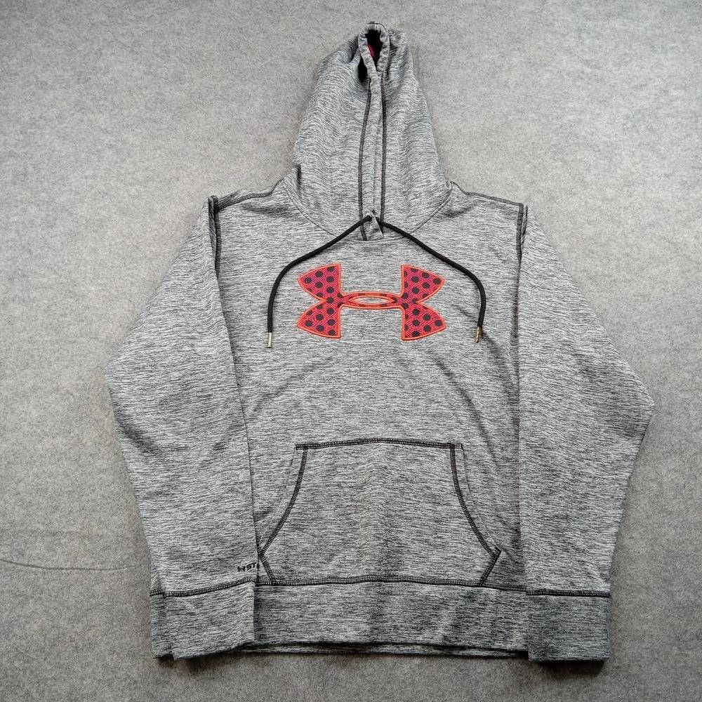 Under Armour Sweatshirt Men Large Hoodie Sweater Logo Pullover Athletic Training